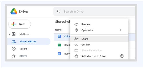 selecteer de bestanden