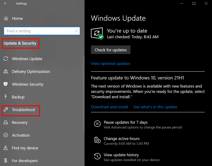 selecteer problemen oplossen