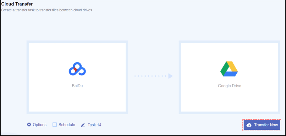 bestanden overzetten van Baidu naar Google Drive