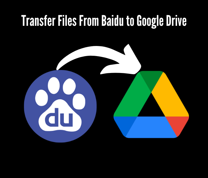 bestanden overzetten van Baidu naar Google Drive