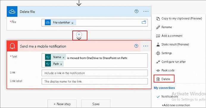 stuur me een mobiele melding
