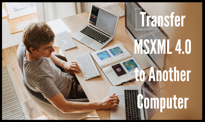 hoe msxml 4.0 over te zetten naar een andere computer