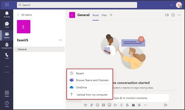 kies methode om bestand toe te voegen