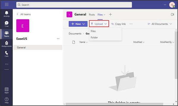 ga verder met uploadoptie