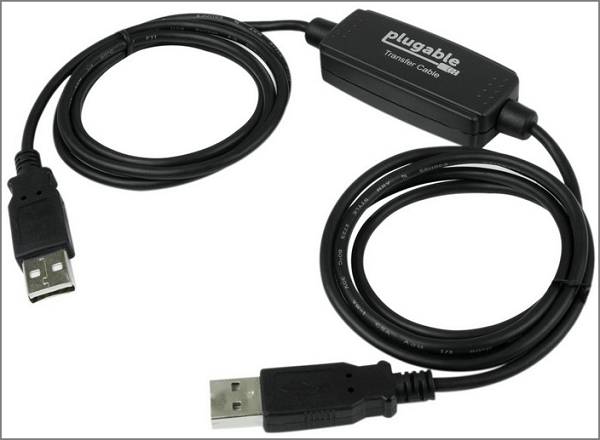 gebruik usb-overdrachtskabel