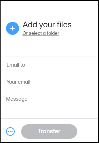 bestanden toevoegen in wetransfer