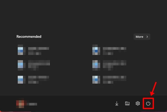 Klik op de aan uit-knop