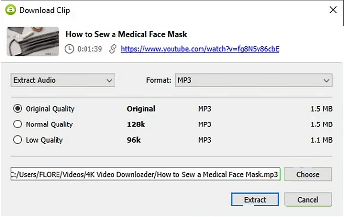 4k video-sownloader pas muziekinstelling aan