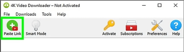 4k video sownloader plak link