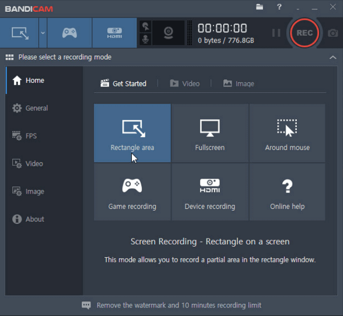 top 6 gratis schermrecorder - bandicam