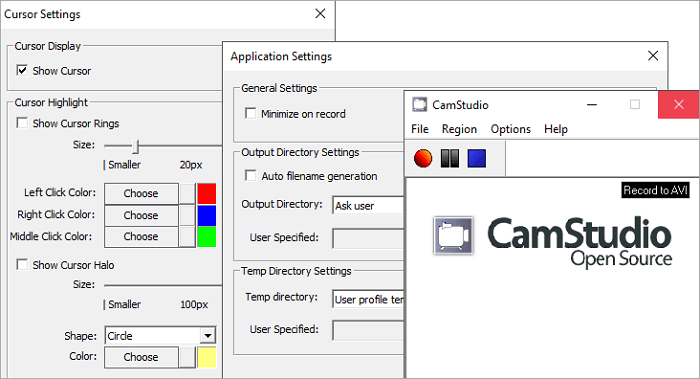 gratis video-opnamesoftware - CamStudio