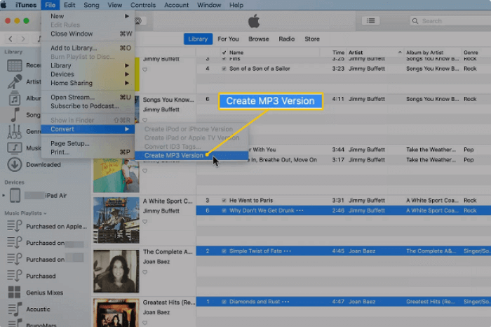 Converteer AVI naar mp3 met iTunes