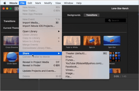 Converteer AVI naar MOV in iMovie