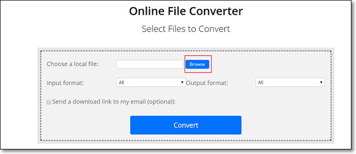 Converteer MP4 naar MKV met ConvertFiles