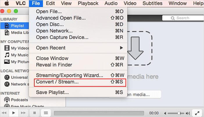 converteer YouTube-video naar MP4 - VLC1