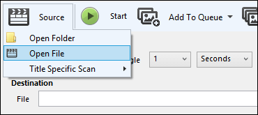 Bestand importeren naar HandBrak