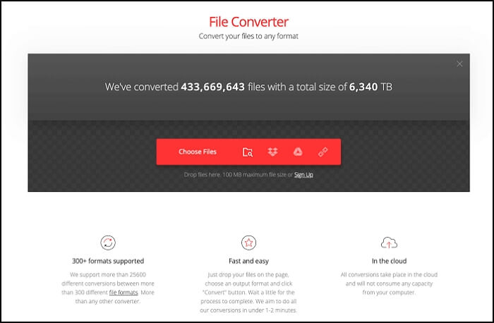 Converteer een Vimeo-video naar MP4 met Convertio