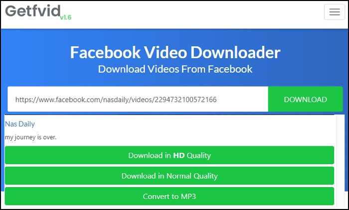Converteer Facebook-video naar MP3 Online