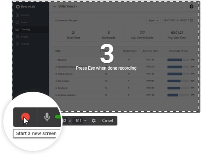 top 7 gratis schermrecorder - gratis camera