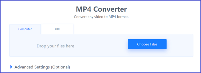 FreeConvert - converteer MPEG online naar MP4