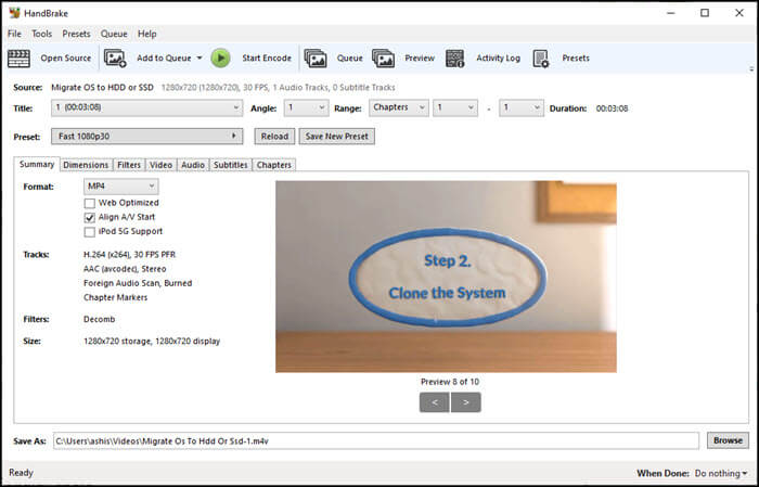 Converteer HD-video's met Hanndbreak