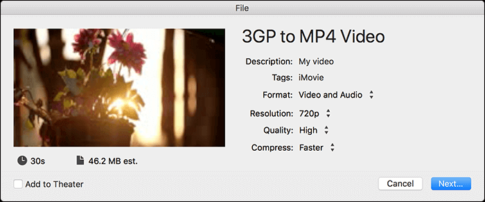 converteer 3gp naar mp4