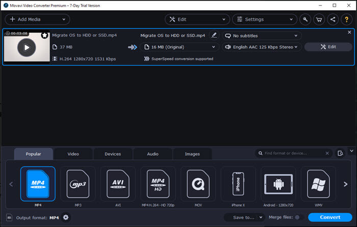 Movavi HD-videoconvertor