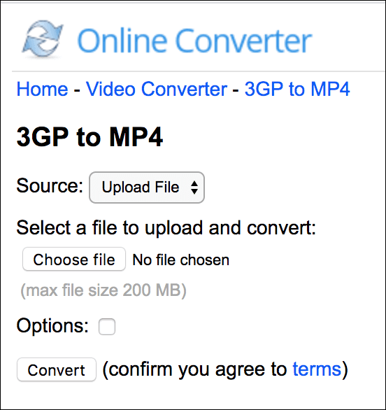 upload 3gp-bestand