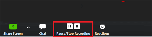 een zoomvergadering opnemen stap 2