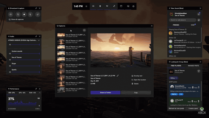 gratis video-opnamesoftware - Game Bar