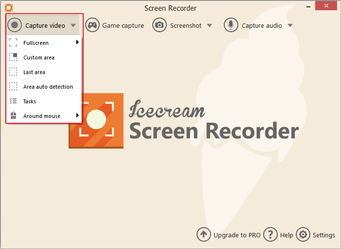 IJsschermrecorder openen