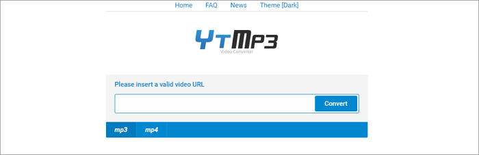 Tymp3 download het hoofdscherm van YouTube-muziek