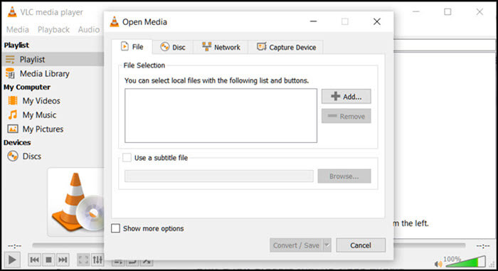 vlc zet mov om naar mp4