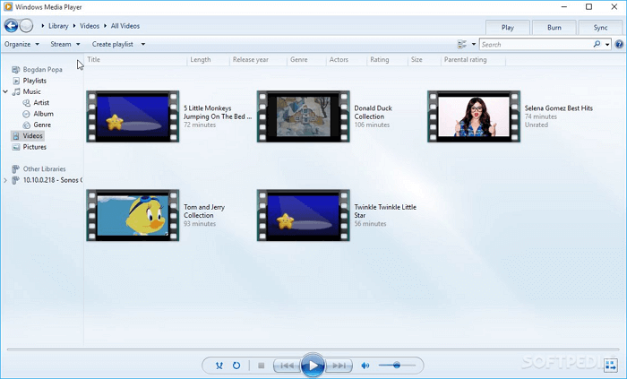 een afbeelding vastleggen van een video windows media player