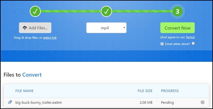 Converteer MP3 naar MP4 online