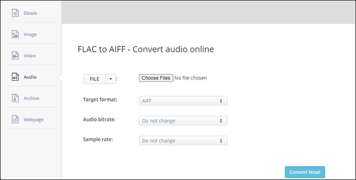 zet flac om in aiff