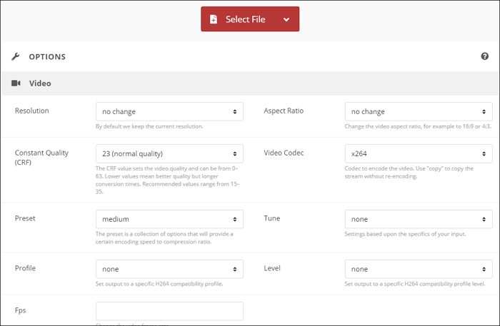 Converteer M4V online naar MP4