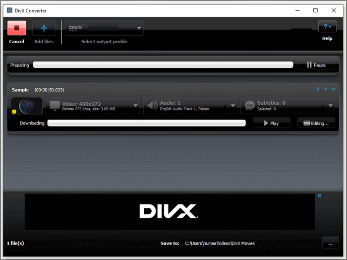 DivX Converteer MOV naar WebM