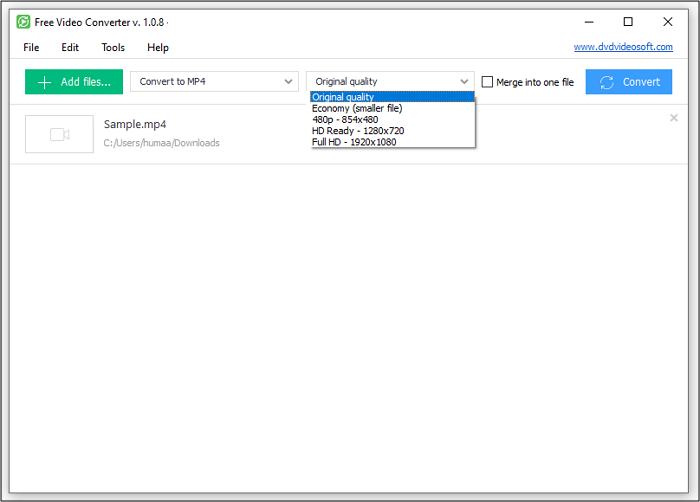 DVDVideo Soft Video Resolutie Converter
