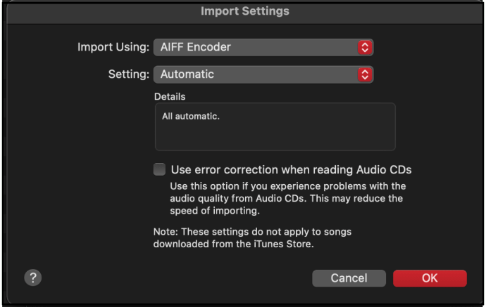 Opties voor muziekrecorder