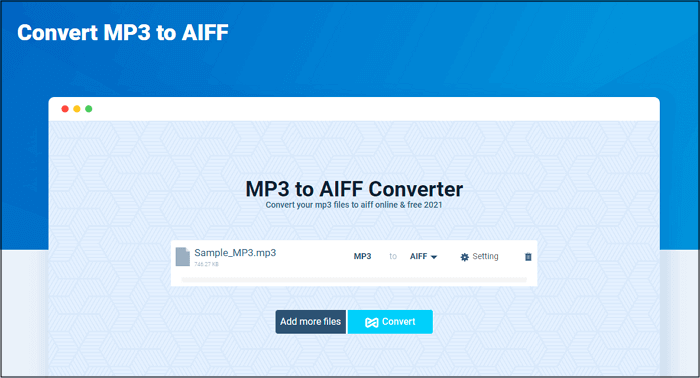 Evano MP3 naar AIFF-converter