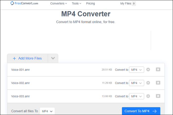 gratis converter amr naar mp4