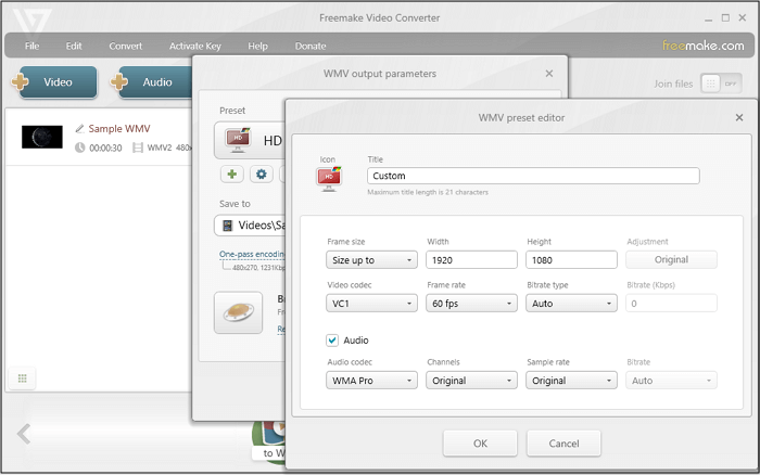 Freemake Video Converter Video's maken 60FPS Windows