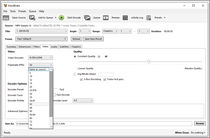HandBrake converter geen watermerk