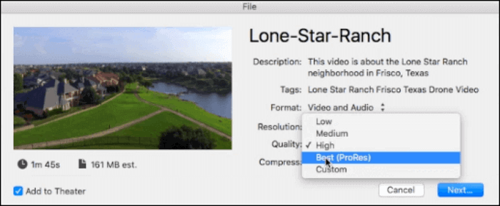 imovie m4v naar mov
