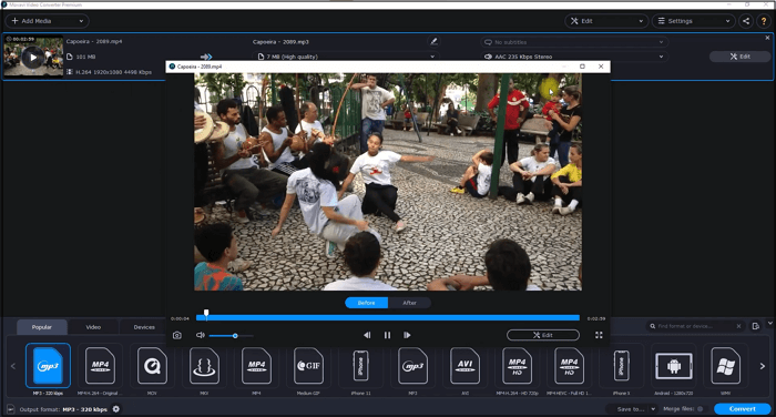 Movavi converteert video naar MP3 op pc