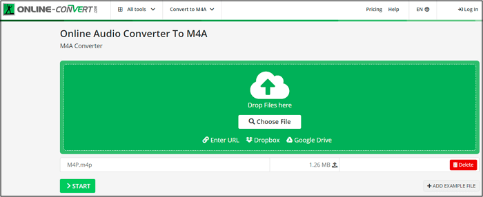 Online-converteer M4P naar M4A