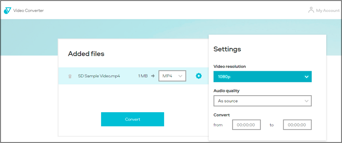 Video Converter om SD-video in HD te veranderen