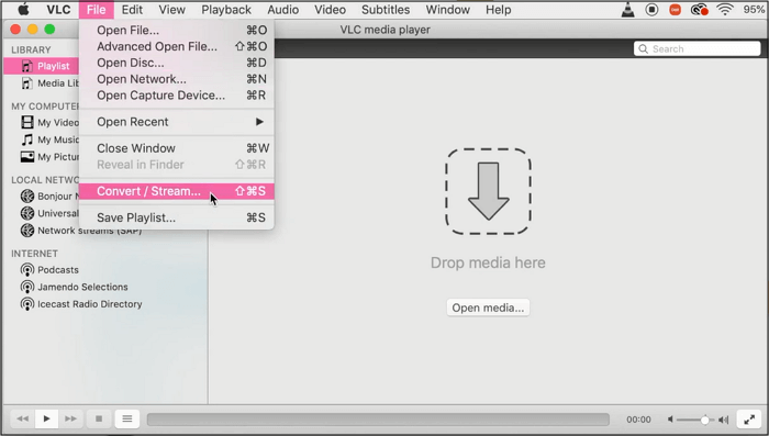 Upload M4B-audioboek naar VLC