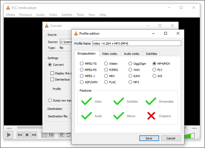 VLC Media Player Video Resolutie Converter